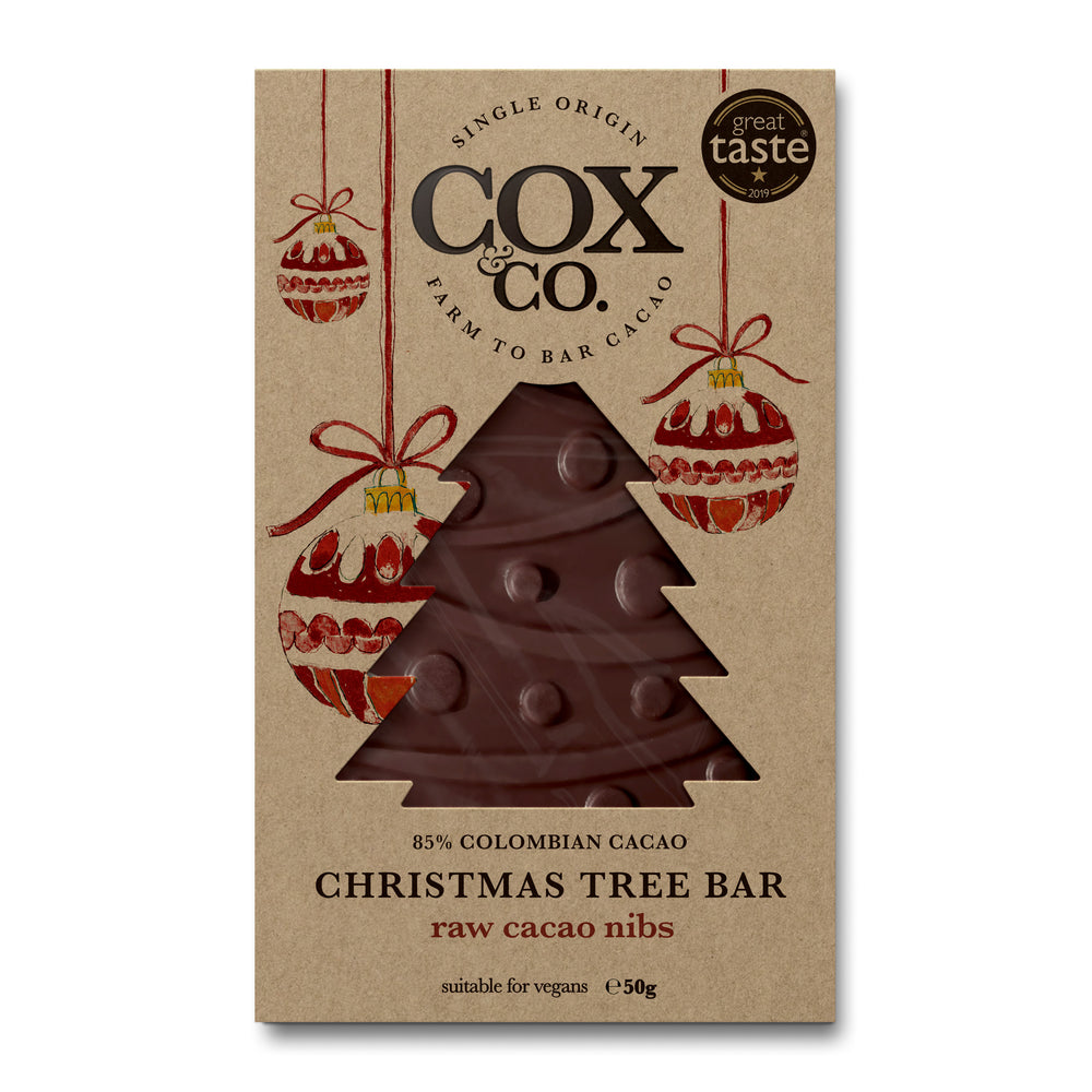 50g Christmas Tree - Raw Cacao Nibs Crunch